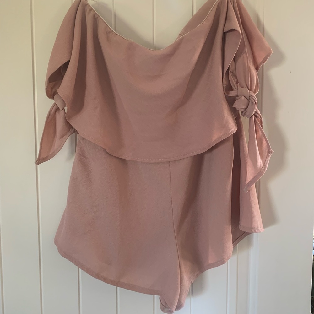 White Fox pink playsuit